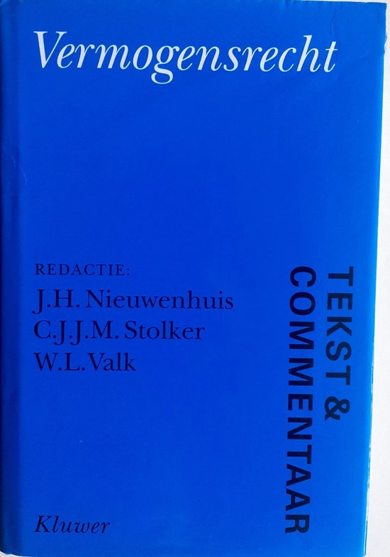 Tekst & Commentaar - Vermogensrecht - cover