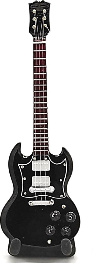 miniatuur gitaar Angus Young ACDC 15cm Miniature- Guitar-Mini -Guitar- Collectables-decoratie -gitaar-Gift--Kado- miniatuur- instrument-Cadeau-verjaardag