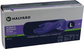 Pack économique 3 X Halyard nitrile non poudré violet XTRA - Grand 50 pièces (50603M)