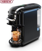 Hibrew Koffiezetapparaat – Senseo – 5-in-1 – Koffiemachine – Meerdere Capsules – Koffiepadmachine - Heet/Koud – 19Bar – 1450W – Zwart