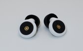 Dr. Deaf PartyPlugs Pro+ - Festival oordopjes - Earplugs - Zwart Wit - Verkrijgbaar in verschillende kleuren