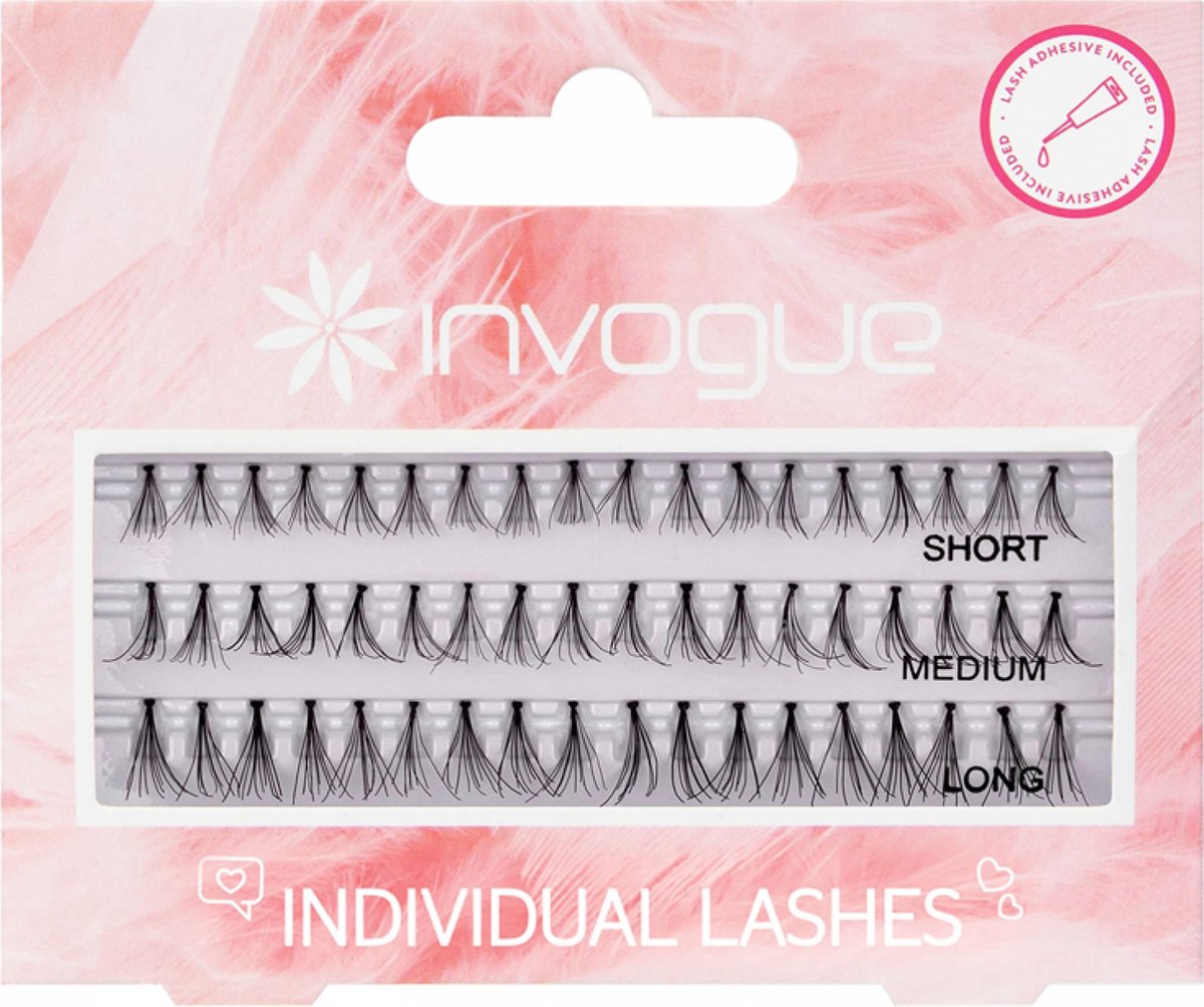 Invogue Individuele Valse Wimpers 3 Lengtes 54 Eenheden