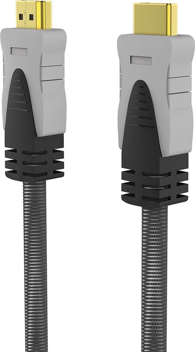 Inca IHD-18T HDMI kabel 1,8 m HDMI Type A (Standaard) Grijs