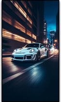 Porsche Poster - 992 GT3 RS - A1 85x60cm Formaat - Stijlvolle Wanddecoratie - Auto Poster