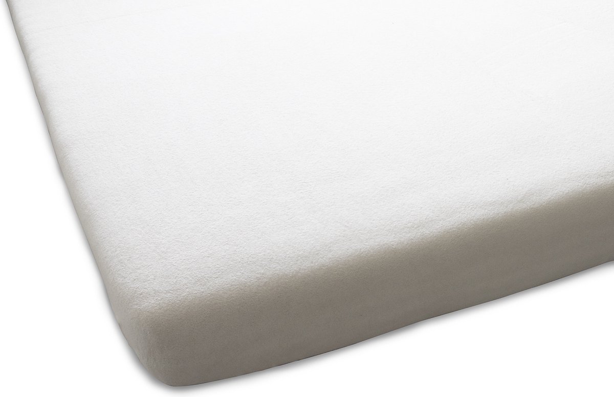 Dutch Dreams Molton Matrasbeschermer Hoeslaken - Aanbieding 1+1 Gratis - 90/100x190/200cm - Ivoor - Flanel Stretch - 2 Stuks
