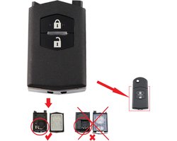 Autosleutel behuizing 2 knoppen zonder sleutelblad geschikt voor Mazda sleutel / Mazda MX5 / Mazda 2 / 3 / 5 / 6 / Mazda RX8 / mazda sleutel behuizing.