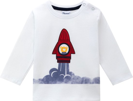 Stijlvolle Lange T-shirts voor Modieuze Jongens met Raketprint