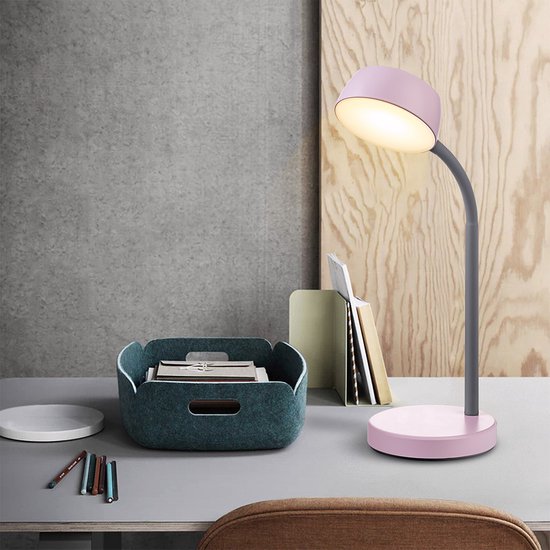 Home Sweet Home - Moderne Led Bureaulamp College - verstelbare LED Leeslamp met schakelaar - Rose - 14/14/34cm - 5W 3000K 420lm - geschikt voor van Home Sweet Home — afbeelding 3