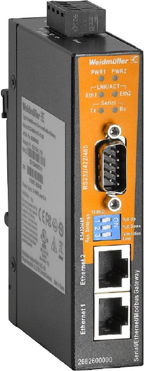 Weidmüller Benelux Serial/Ethernet converter and Modbus TCP/RTU gateway
