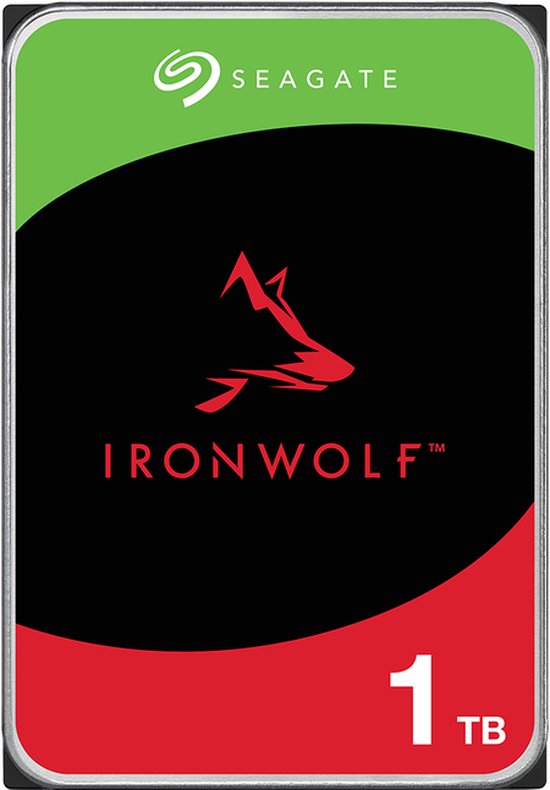 Seagate IronWolf ST1000VN008, 3.5", 1 TB, 5400 RPM