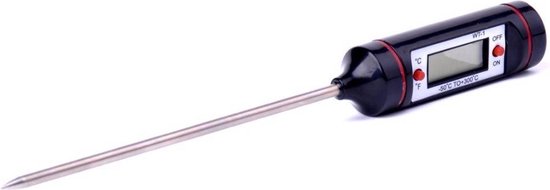 Knaak Digitale Keuken Thermometer - van -50° tot 300° - BBQ - Zwart - Knaak