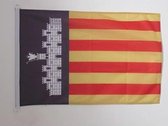 VlagDirect - Mallorcaanse vlag - Mallorca vlag - 90 x 150 cm.