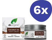 Dr Organic Kokosolie Nachtcreme BUNDEL (6x 50ml)