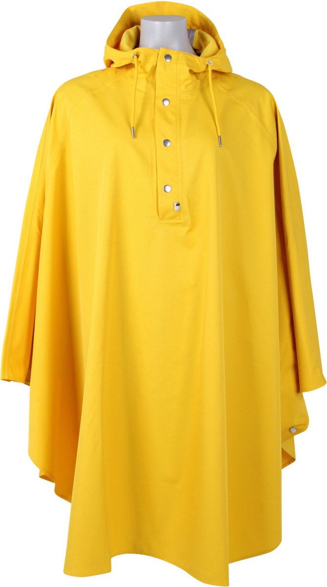 Gele regenponcho Danerain poncho van Danefae
