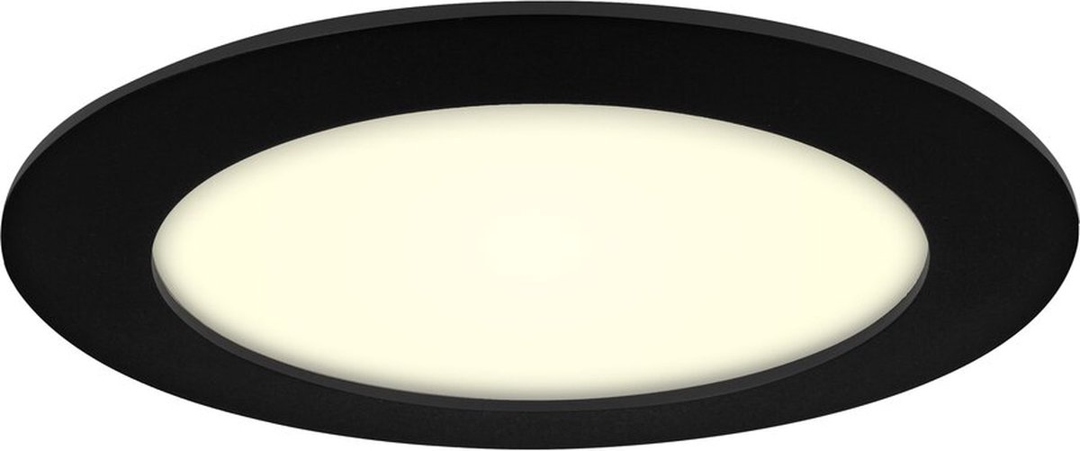 LED Downlight Premium Line 18cm zwart 11W 3000K IP44 dimbaar