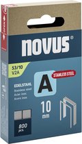 Novus Tools Nietjes type 53 800 stuk(s) 042-0779 Afm. (l x b x h) 10 x 11.3 x 10 mm