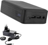 XTPower XT-27000 DC PA Powerbank 26800 mAh Li-ion USB, USB-C, DC-aansluiting 3,5 mm Zwart