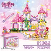 WOMA Fairy Land Castle - Kasteel bouwstenen - Bouwpakket - Bouwblokken - Bouwset - 3D puzzel - Mini blokjes - Compatibel met Lego bouwstenen - 1460 Stuks