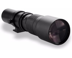 DutchOptics 500mm F/8.0 super telelens zoomlens MF voor Canon EOS EF camera body