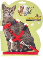 Katten tuigje - Kattentuigje - Kattentuigje met looplijn - Tuigje kat - Katten harnas - Looplijn kat - Katten tuigje met looplijn - Katten lijn - Rood