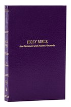 KJV, Pocket New Testament with Psalms and Proverbs, Purple Softcover, Red Letter, Comfort Print