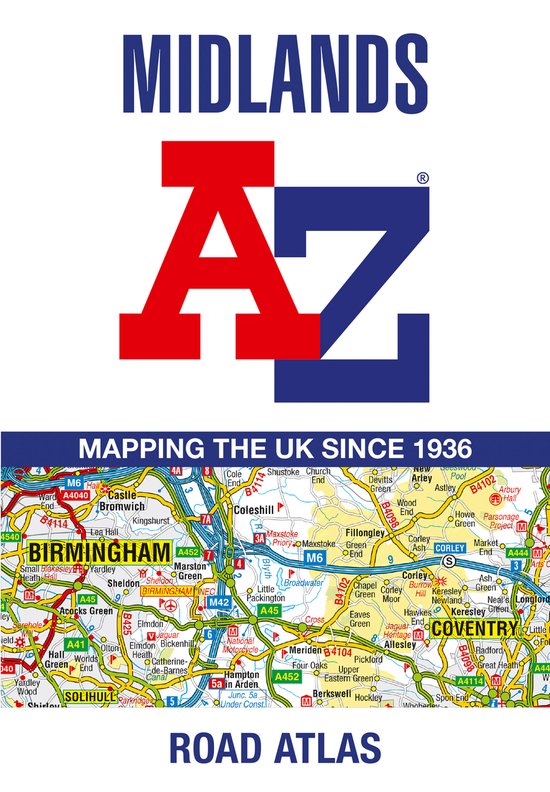Midlands A-Z Road Atlas - cover