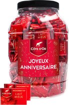 Côte d'Or Mignonnette Melk chocolade met opschrift "Joyeux Anniversaire" - chocolade verjaardagscadeau - melkchocolade - 1400g