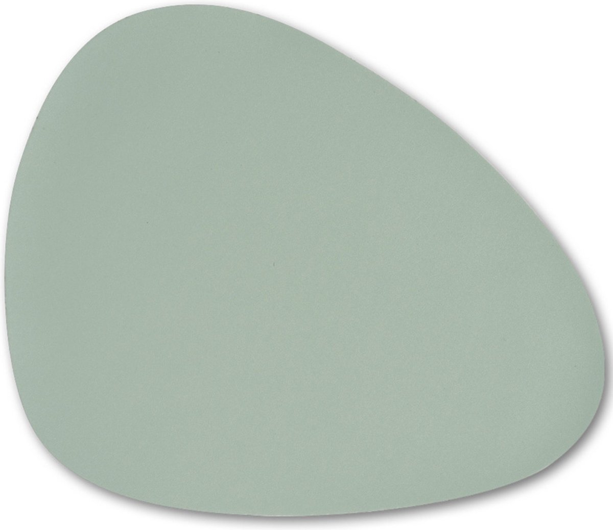 Zeller tafel placemats lederlook - 2x stuks - 34 x 42 cm - mintgroen - Speciale druppel vorm - Diner/ontbijt