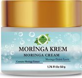 MORINGA CREAM - Hydraterende En Voedende Verzorgingscrème - 100% Natuurlijke Kruidenformule - Moringa-extract Met Hoog Kalium, Vitamine C, A, Omega-3, Eiwit - Antioxidant, Anti-aging - Revitaliseert Uw Huid - 50 ml