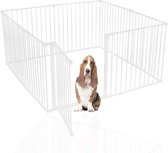 Bettacare Huisdierenren Assortiment, Wit 144cm x 144cm (10 opties beschikbaar), Hondenren voor Huisdieren Honden en Puppy's, Hondenren geschikt voor binnen- en buitengebruik, Puppyren, Eenvoudige Installatie
