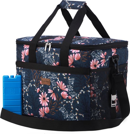 Packaway 4 Laags Geïsoleerde Koeltas - Lunchtas 30 liter - Japanese Flower van Packaway — afbeelding 4