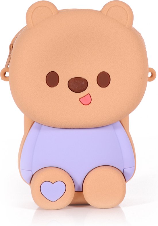 Ogi Mogi Toys Sac à bandoulière rond coloré Bébé ours