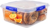 voedselbewaarbak, 5,5 liter vierkant, stapelbare en luchtdichte voorraadbak met deksel, geschikt voor koelkast/vriezer, BPA-vrij kunststof