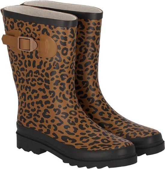 Leopard damesregenlaars Rubber Rain Boots van XQ 40