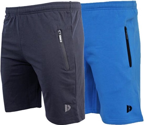 2-Pack Donnay Joggingshort - Sportshort - Heren - Maat S - Navy/True blue (536)
