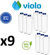 9 X VIOLO waterfilter voor DELONGHI koffiemachines, vervangend - DELONGHI DLS C002