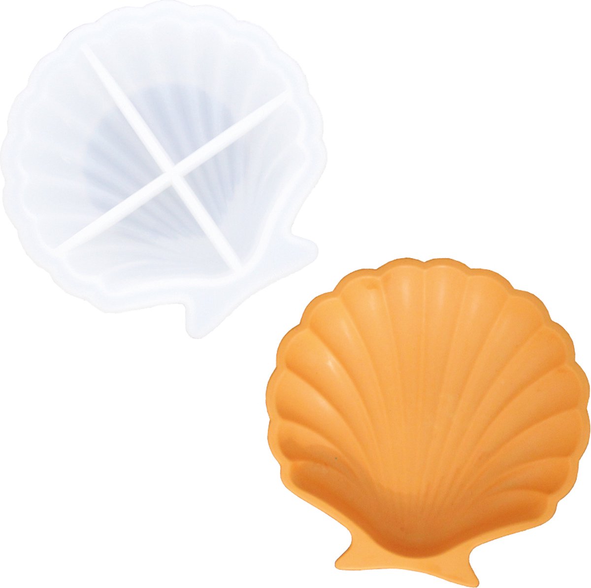 Siliconen mal schelp enkel