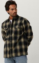 Anerkjendt Aklion Thick Check Overshirt Overhemden Heren - Donkerblauw - Maat S