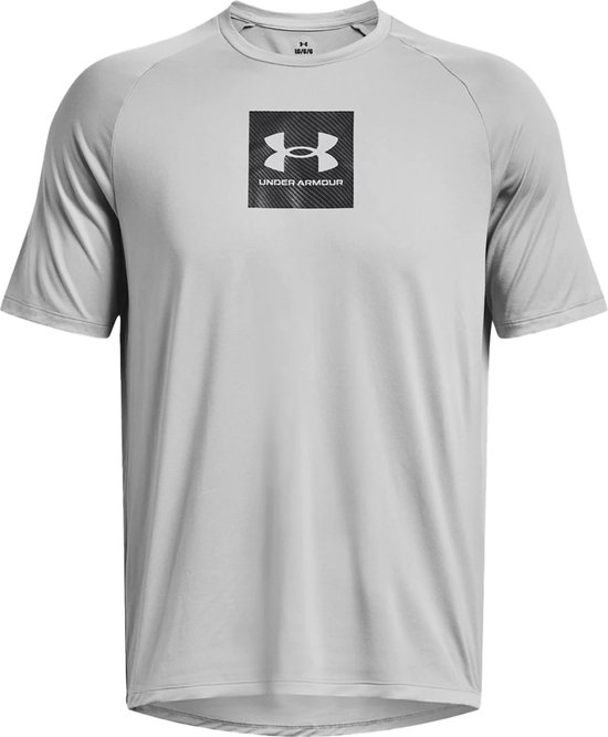 Under armour tech print fill t-shirt in de kleur grijs.