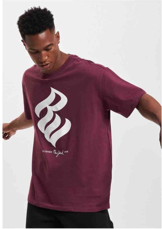 Rocawear - BigLogo cherry Heren T-shirt - S - Paars