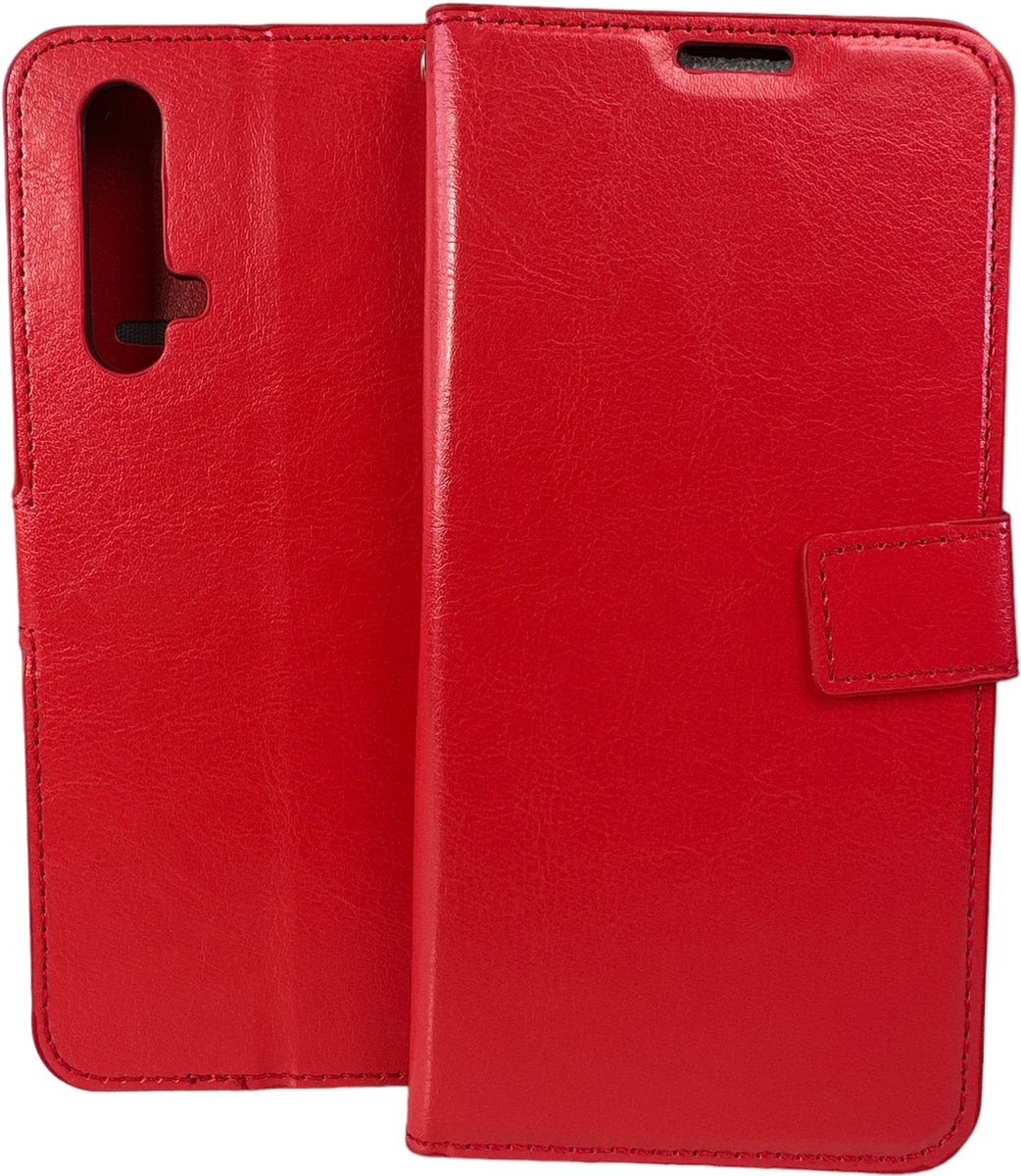 Portemonnee Book Case Hoesje Geschikt voor: Xiaomi REALME X50 5G - rood
