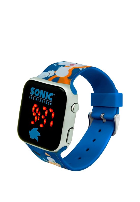 Accutime - LED Watch Sonic - Montre pour enfants avec affichage LED pour la date et l'heure - Blauw