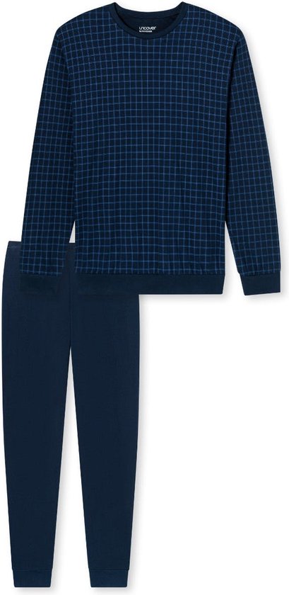Schiesser Pyjama lange broek - 804 Blue - maat 3XL (3XL) - Heren Volwassenen - 100% katoen- 177162-804-3XL