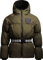 SuperRebel - Winterjas PUFF - Army Green - Maat 116