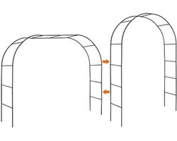 Ton Tuinboog - Bruiloftsboog voor binnen en buiten - Gazon en tuin - Klimplanten - 234cm hoog - 135cm breed