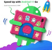 G-TiDE - Kindertablet - T1.10 Inch - Android 11 - Tablet voor Kinderen - 2GBRAM - 32GBROM - 1.6GHz Quad-Core Processor - HD Dubbele Camera - Roze