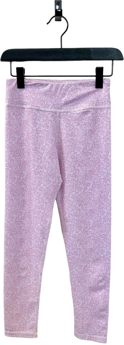 Ducksday - sport legging voor meisjes - dansbroek - stretch materiaal - Rosie - Roze maat 110/116
