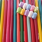 7 rouleaux différents de papier d'emballage cadeau (200 cm*70 cm) + 5 rouleaux de ruban cadeau (5*20 mètres) - couleurs unies