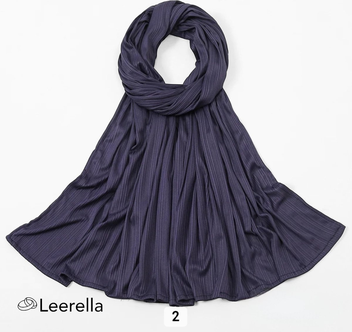 Leerella Oogverblindende Dames Sjaals – Hijab Donkerblauw CLR2 - Monochrome Strepen in Nieuwe Mode 170x70cm: Een Perfect Moederdag, Verjaardag of Valentijnsdag Cadeau - Beschikbaar in 15 Prachtige Kleuren!