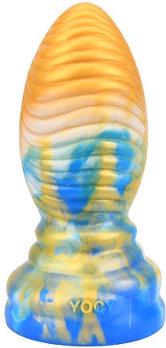 Goedkoopste XXLTOYS Dragon Dildo - Multi Colour Dildo Gold / Blue / White Dildo - Lengte 16,5 CM